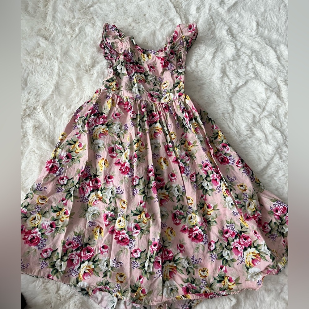 Source Unknown Pink Flutter Sleeve Sundress